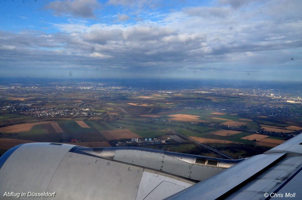 Abflug in Düsseldorf