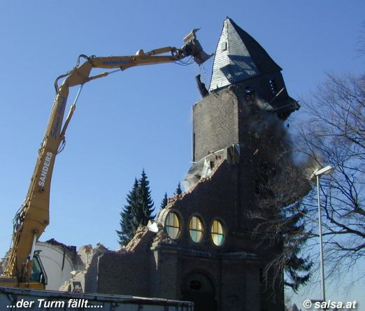 Garzweiler 2, Alt-Otzenrath: Huser und Kirchen werden abgerissen