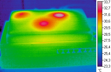 Wärmebild / Thermografiebild: DSL-Router