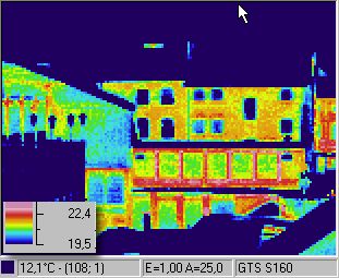 Infrarotaufnahme / Wärmebild / Thermografie: Häuser in Aachen